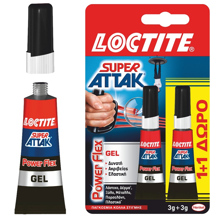 045-02 ΚΟΛΛΑ ΣΤΙΓΜΗΣ 3gr GEL SUPER ATTAK - Image 1