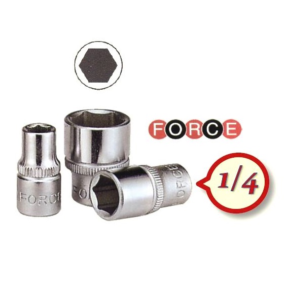 525 ΚΑΡΥΔΑΚΙΑ 1/4" ΕΞΑΓΩΝΑ FORCE - Image 1