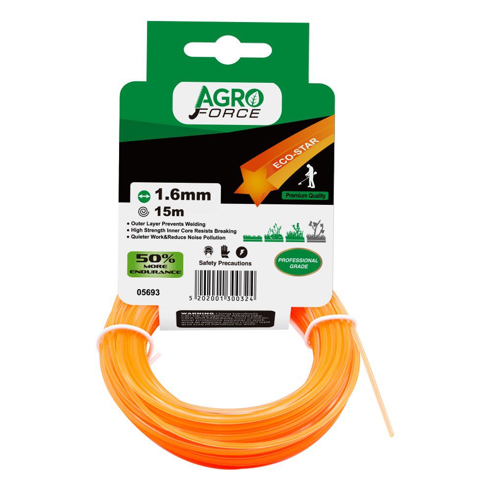 09-12-02-08-018 Μεσινέζα Agroforce αστεράκι 2.0mm 15m - Image 1