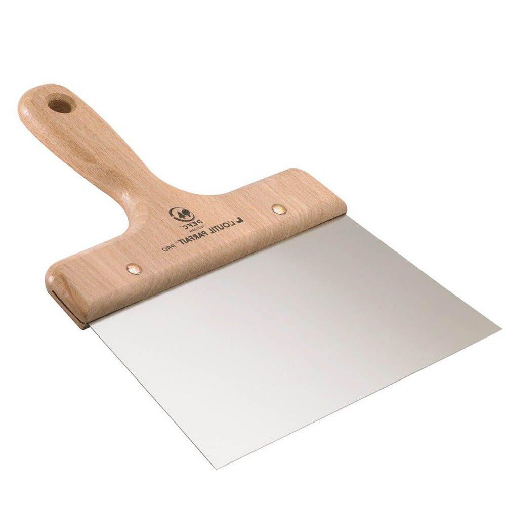 13-02-01-51-033 Σπάτουλα ξύλινη λαβή inox 120mm 555 Loutil parfait - Image 1