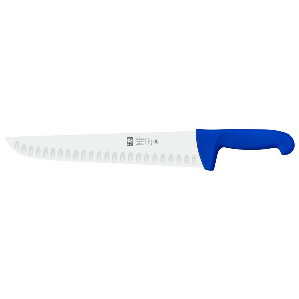 03-04-01-01-347 Μαχαίρι Icel 286.3981.30 30cm φέτας αυλάκι proflex μπλε - Image 1
